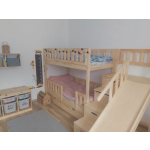 Kinderbett mit Rausfallschutz und Rutsche Nürnberg